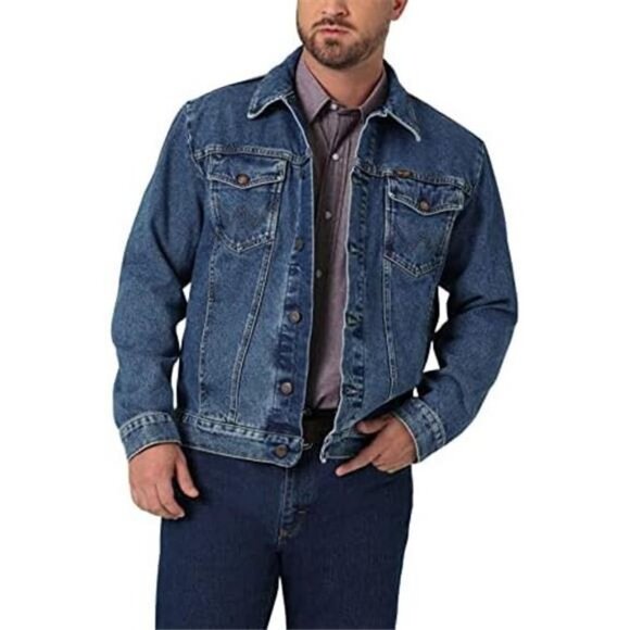 Wrangler Men's Western Unlined Denim Jacket - Picture 1 of 5